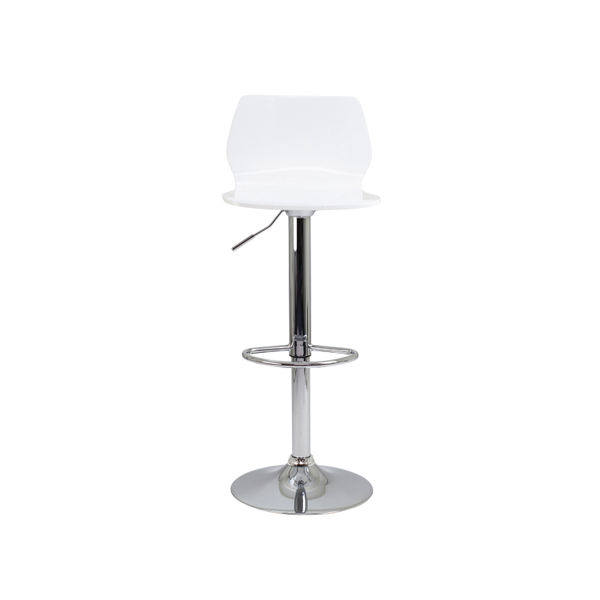 Jemini Stork High Stool 450x410x830-1040mm White KF90509