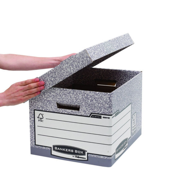 Bankers Box Storage Box Standard Grey (Pack of 10) 00810-FF