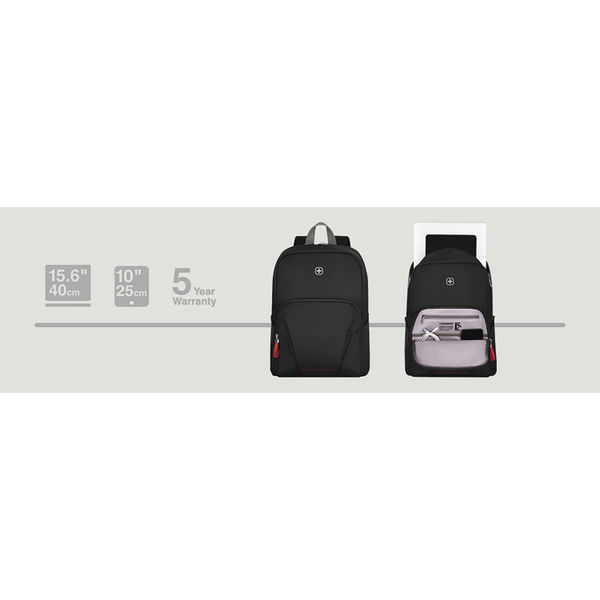 Wenger Motion 15.6 Inch Laptop Backpack with Tablet Pocket 310x170x420mm Black 612545