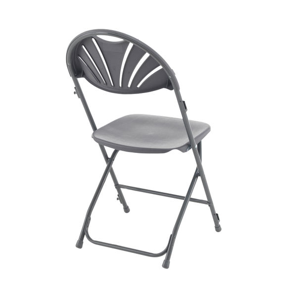 Titan Folding Chair 445x460x870mm Charcoal KF78657