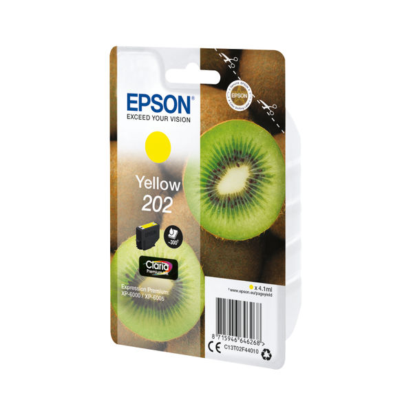 Epson 202 Premium Ink Claria Kiwi Yellow C13T02F44010