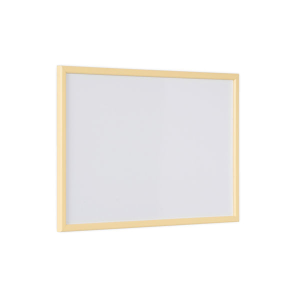 Bi-Office Pastel Non-Magnetic Whiteboard Yellow Frame 60x40cm MP03001961