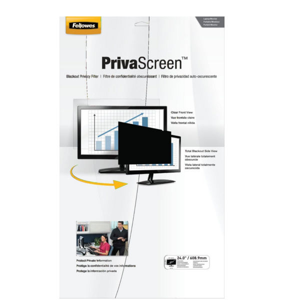 Fellowes Privascreen Privacy Filter Widescreen 24 Inch 484811801