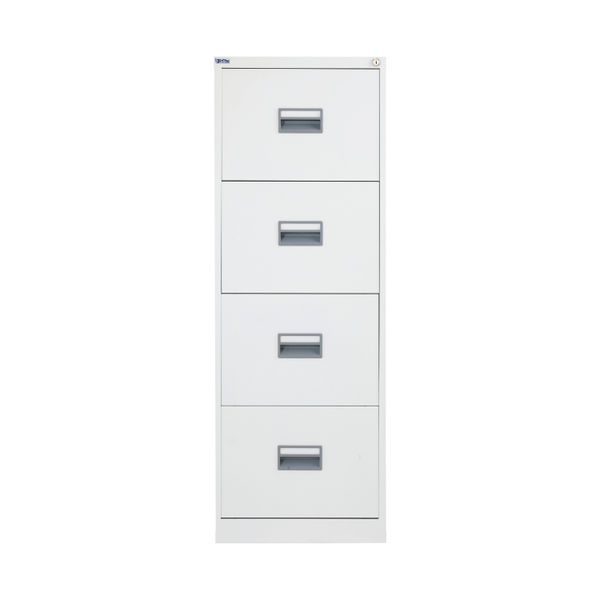 Talos 4 Drawer Filing Cabinet 465x620x1300mm White KF78773