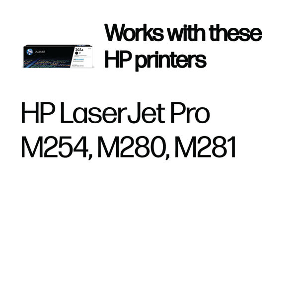 HP 203A Original LaserJet Toner Cartridge Black CF540A