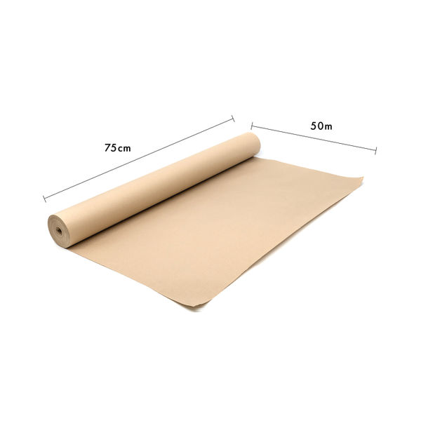 Pukka Kraft Paper Roll 750mm x 50m Brown 9666-PCK