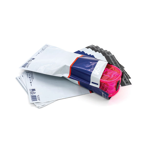 Pukka Poly Mailer Size 2 190x340mm White (Pack of 10)