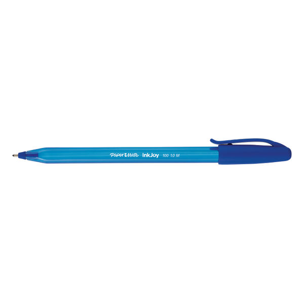 PaperMate InkJoy 100 Ballpoint Pen Medium Blue (Pack of 100) S0977420