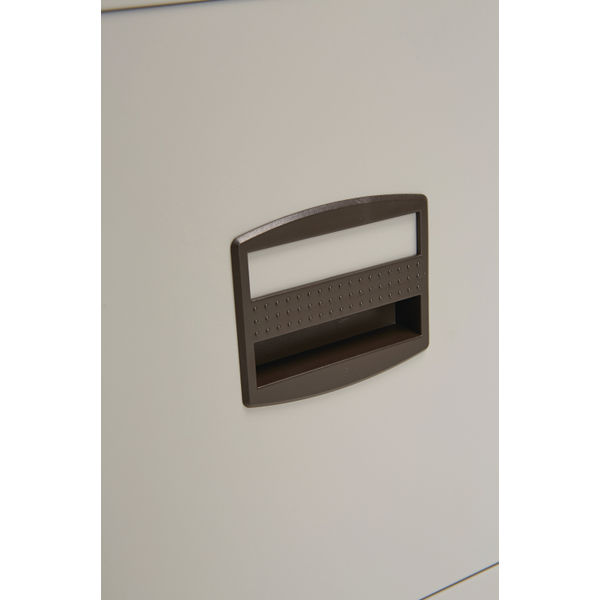 Bisley 2 Drawer Home Filing Cabinet A4 413x400x672mm Goose Grey PFA2-87