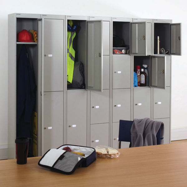 Bisley 6 Door Locker 305x305x1802mm Goose Grey CLK126 GOOSE