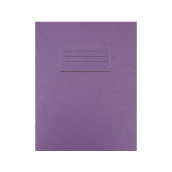 Silvine 229 x 178mm Purple Ruled Exercise Books, Pack of 10 | EX100