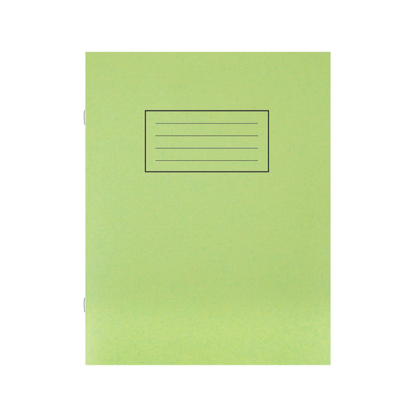 Silvine 229 x 178mm Green Ruled Exercise Books, Pack of 10 | EX102