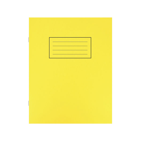 Silvine Exercise Book Ruled 229x178mm Yellow (Pack of 10) EX103