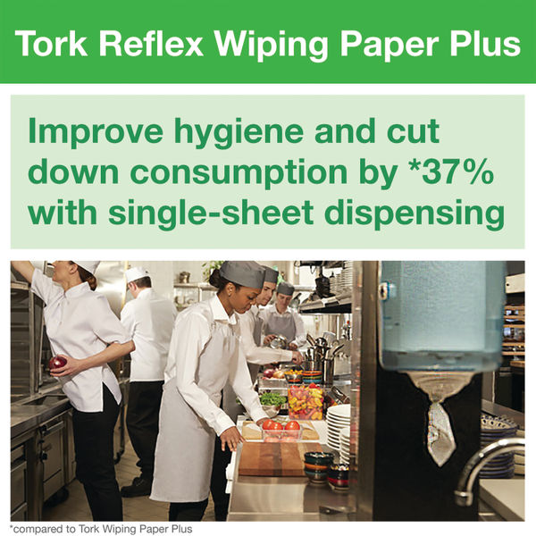 Tork Reflex M3 Wiping Paper + 2-Ply 200 Sheets (Pack of 9) 473474