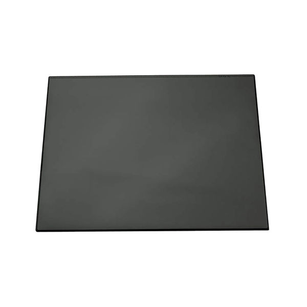 Durable Desk Mat with Clear Overlay 650 x 520mm Black 7203/01