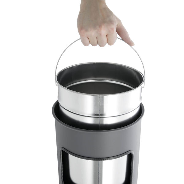 Durable Waste Bin Round 17 Litre with Round Ashtray 2 Litre 333023