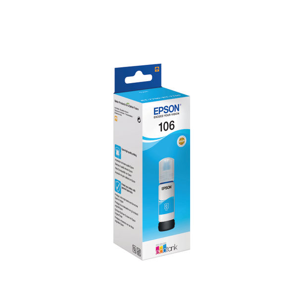 Epson 106 Ink Bottle EcoTank Cyan C13T00R240