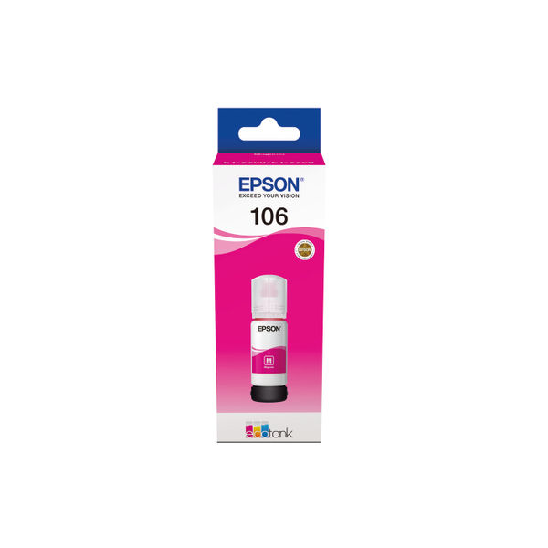 Epson 106 Ink Bottle EcoTank Magenta C13T00R340