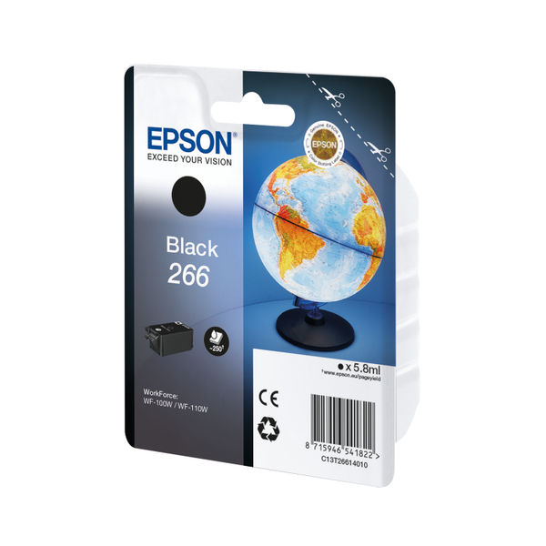 Epson 266 Ink Cartridge Globe Black C13T26614010