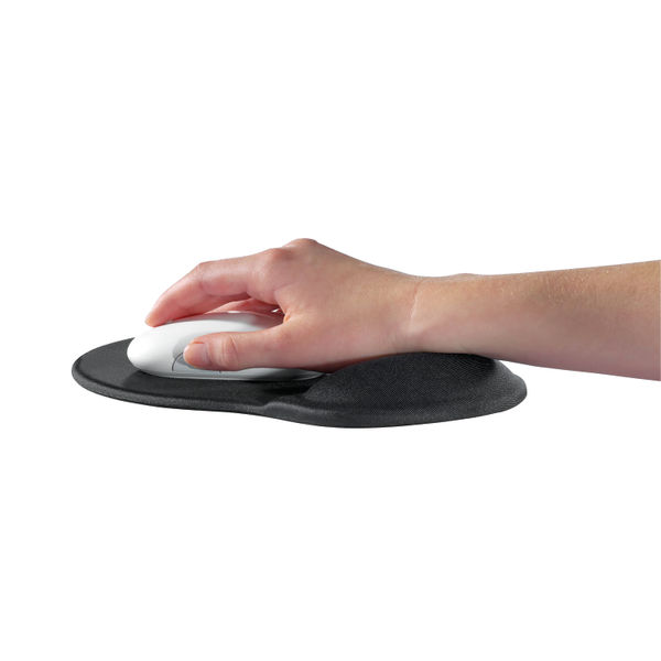 Durable ERGOTOP Mouse Pad with Gel Support Black 574858