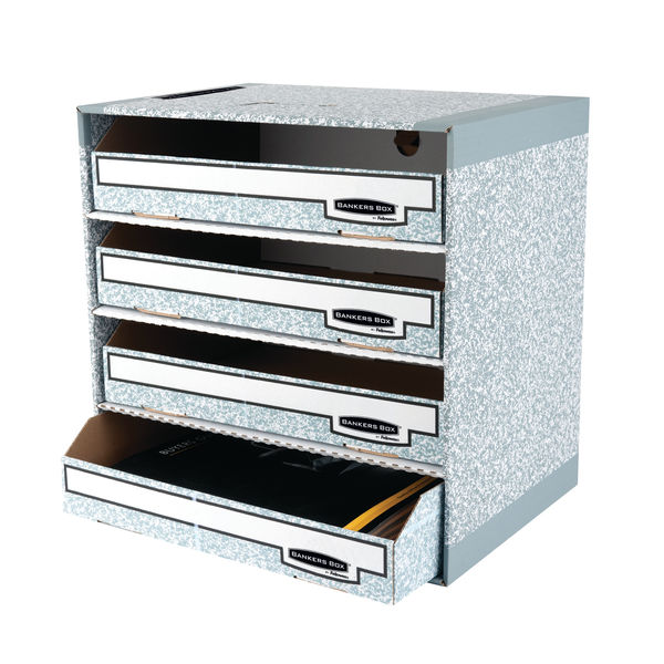 Bankers Box File Store 4 Drawer Grey (Pack of 5) 01840