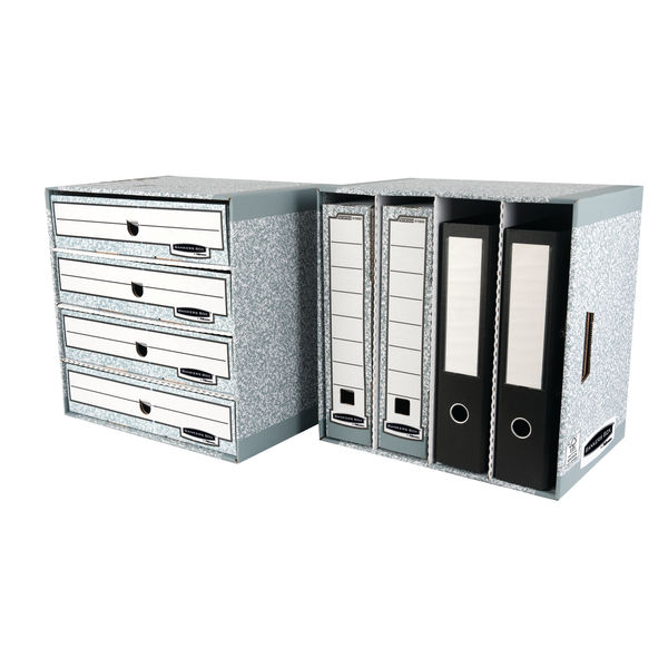 Bankers Box File Store 4 Drawer Grey (Pack of 5) 01840