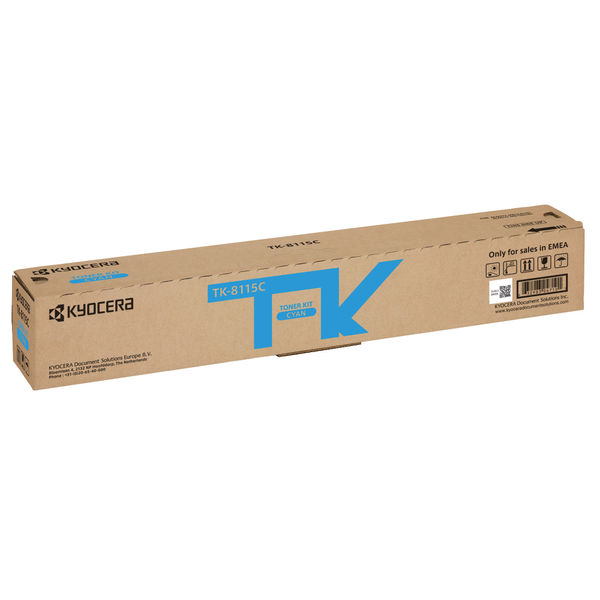 Kyocera Toner Kit for ECOSYS M8124cidn and M8130cidn Cyan TK8115C