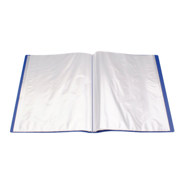 Q-Connect Polypropylene Display Book 40 Pocket Blue KF01259