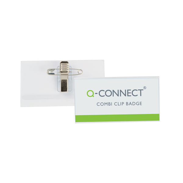 Q-Connect Combination Badge 40x75mm (Pack of 50) KF01568