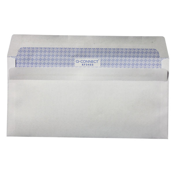 Q-Connect DL Envelopes Window Self Seal 80gsm White (1000 Pack) KF3455