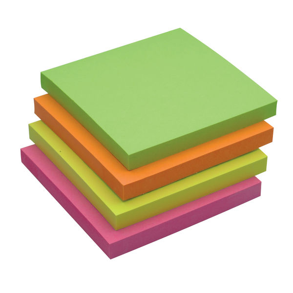 Q-Connect Quick Notes 76 x 76mm Neon (Pack of 12) KF10508