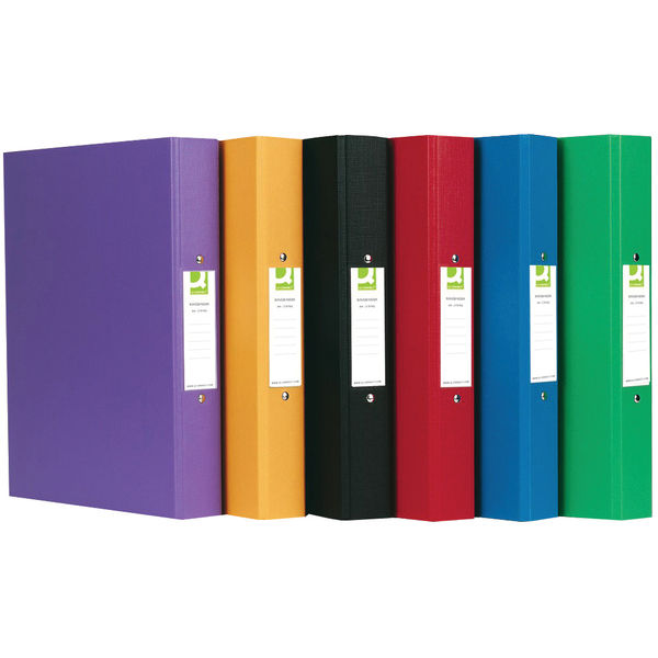 Q-Connect 25mm 2 Ring Binder Polypropylene A4 Assorted (10 Pack) KF71446