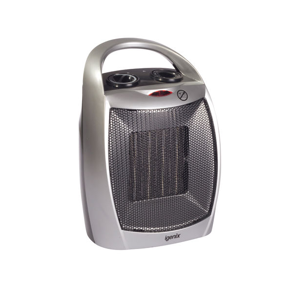 Igenix Ceramic Fan Heater 1800W Silver IG9030