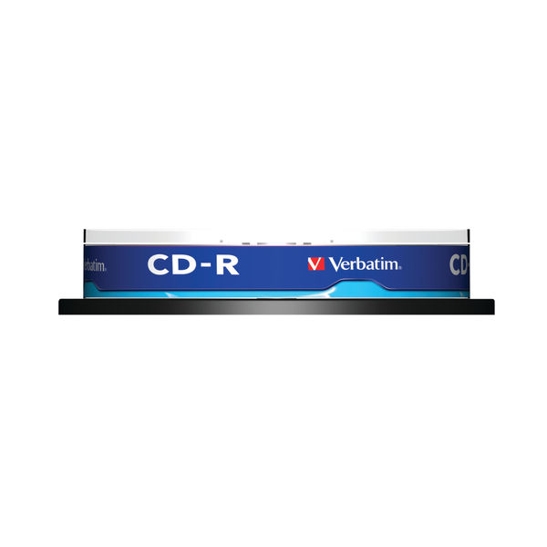 Verbatim CD-R Datalife Non-AZO 80minutes 700MB 52X Non-Printable Spindle (10 Pack) 43437