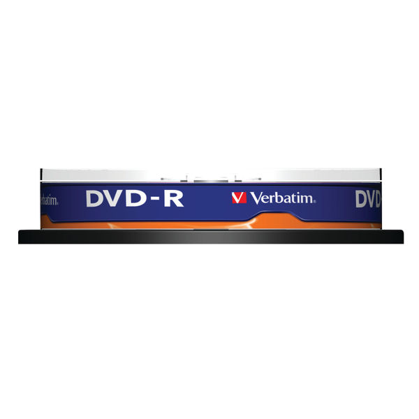 Verbatim 4.7GB 16x Speed DVD-R Spindle, Pack of 10 | 43523