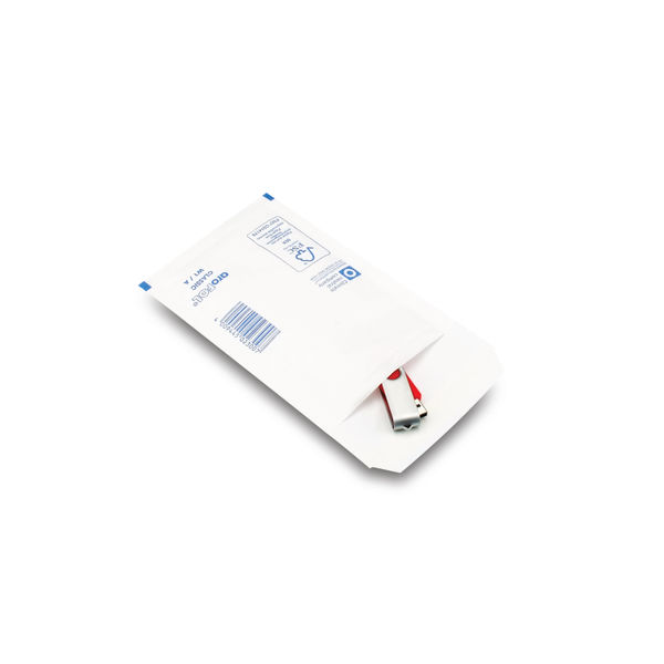 White Size 1 Bubble Lined Envelopes 75gsm, Pack of 200 - XKF71447