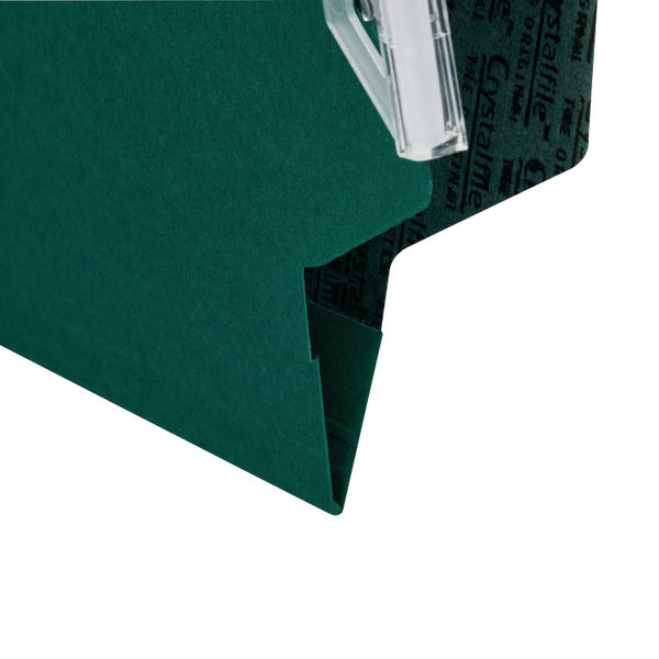 Rexel Crystalfile Classic 15mm Lateral File Green (Pack of 50) 70670