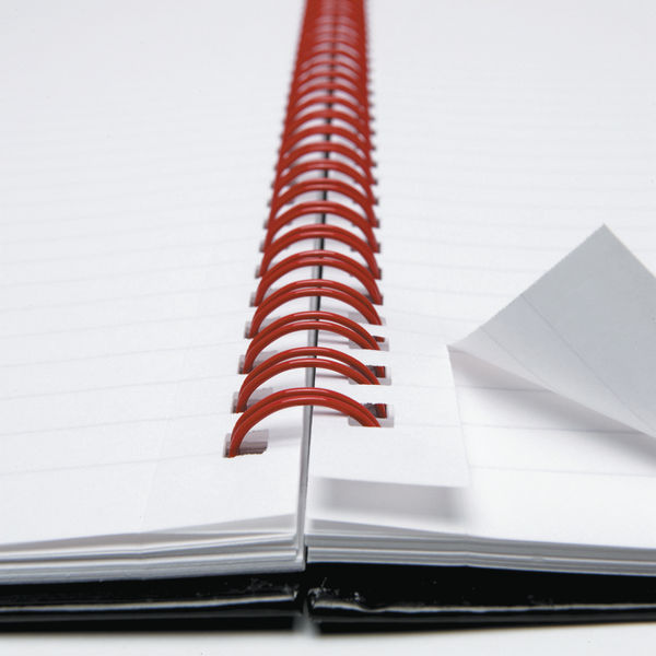 Black n Red A5 Notebook Spiral Sidebound (Pack of 10) | D66369