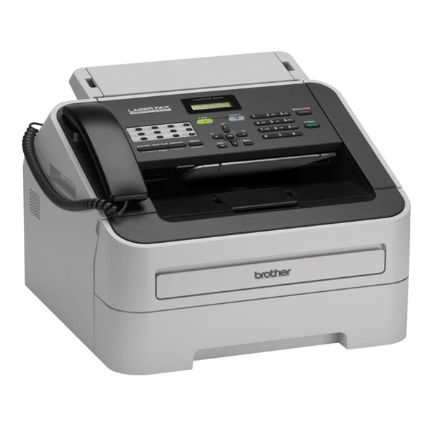 Brother FAX-2940 High-Speed Laser Fax Machine White FAX2940ZU1