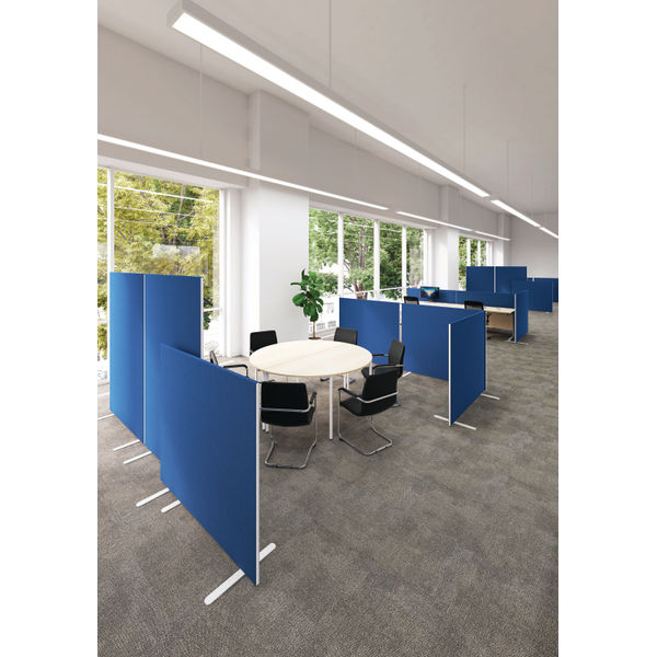 Jemini Floor Standing Screen 1200x25x1600mm Blue KF78991