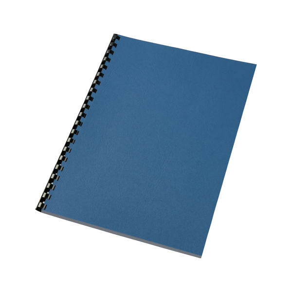 GBC LeatherGrain A4 Binding Cover 250gsm Royal Blue (Pack of 100) CE040029