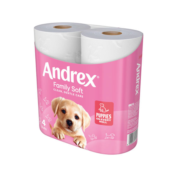 Andrex Family Soft Toilet Roll 2-Ply 170 Sheets Per Roll 6x4 (Pack of 24) 4490863