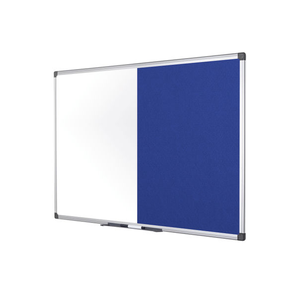 Bi-Office Maya Combination Board Blue Felt/Drywipe Surface 180x120cm XA2717170
