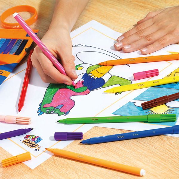 BIC Kids Colouring Box - 60 Colouring Pencils/60 Colouring Felt