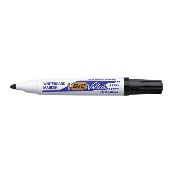 BIC Velleda 1701 Black Whiteboard Markers, Pack of 12 | 1199170109