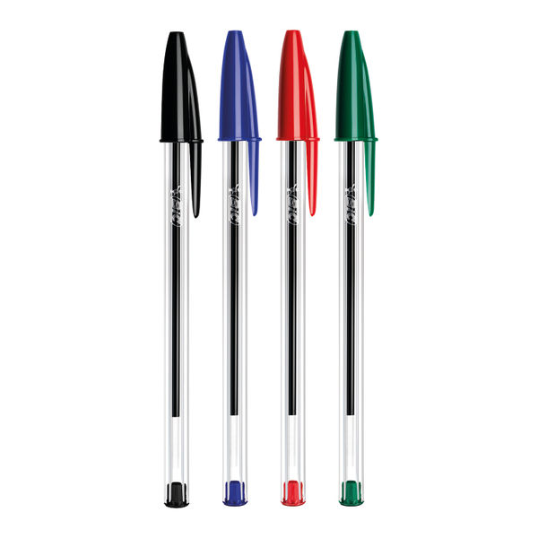 BIC® Cristal 1.6mm Ball Biro Pens - Various Colours - Packs Of 10