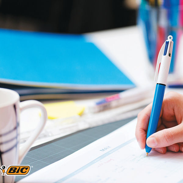 BIC 4 Colour Classic Ballpoint Pens, Pack of 12 - 801867