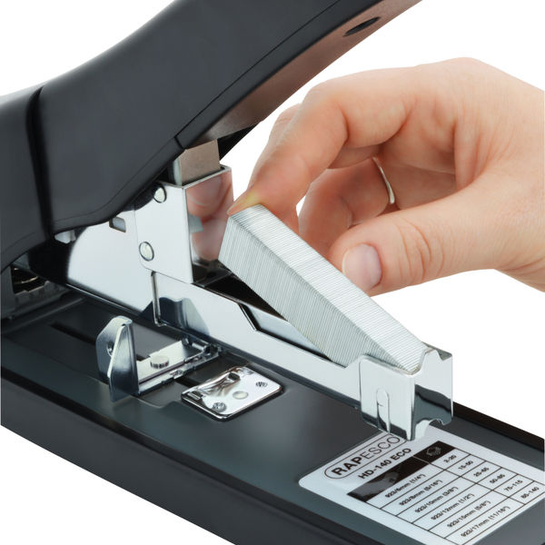 Rapesco Black ECO HD-140 Heavy Duty Stapler - 1550