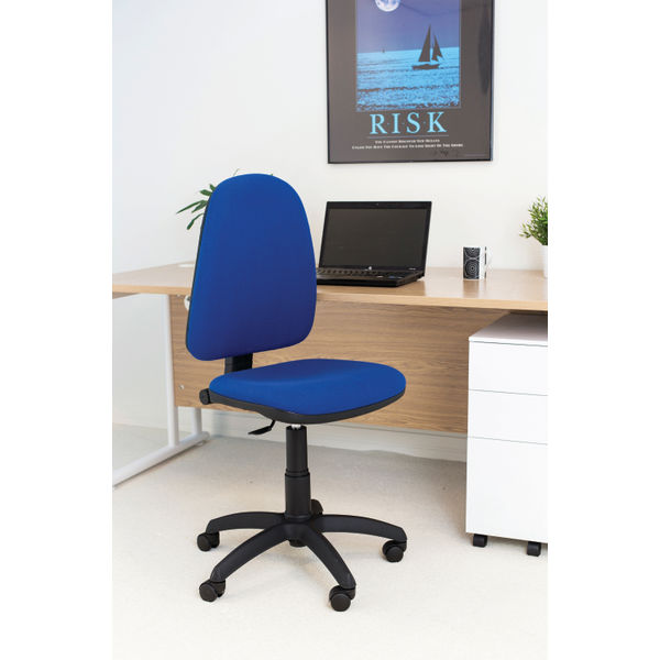 Jemini High Back Operator Chair 600x600x1000-1130mm Blue KF50174