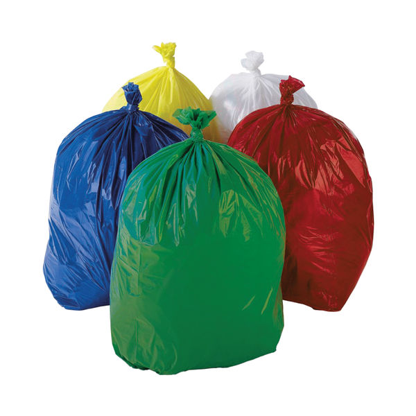 2Work Medium Duty Refuse Sack Blue (Pack of 200) CS004